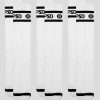 3 Pack - Logo Stripe Crew - White
